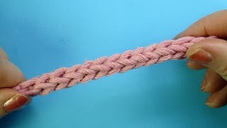 Шнур i cord из трех петель крючком 363 урок