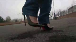 the new 6inch highheels out walking