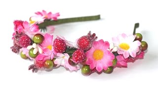 Ободок с маргаритками. Мастер-класс