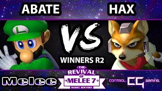 Revival of Melee 7 - Hax (Fox) Vs. Abate (Luigi) - Winners Bracket