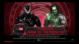 WWE 2K19 Venom VS The Predator 1 VS 1 Extreme Rules Match
