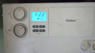 Caldera Vaillant código F 22 no funciona