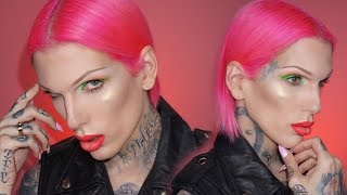 NEON LINER w. NO FALSE LASHES Makeup Tutorial | Jeffree Star