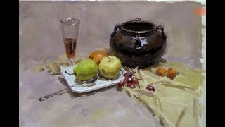 Still Life Painting in Gouache  Demonstration
