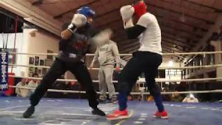 Sparring de los boxeadores Kevin Baldospino y Ricardo Fernández MATEO