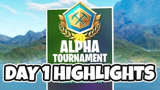 Fortnite Alpha Tournament Day 1 Highlights  | Fortnite Battle Royale