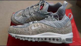 Supreme x Nike Air Max 98 'Snakeskin' Sneaker Unboxing