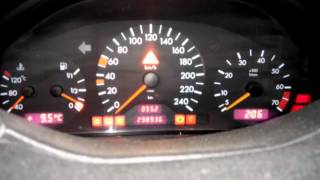 Первый запуск mercedes w210 после перепайки контактов генератора))
