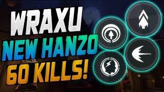 WRAXU DOMINATING AS NEW HANZO! 60 ELIMS! [ OVERWATCH SEASON 10 TOP 500 ]