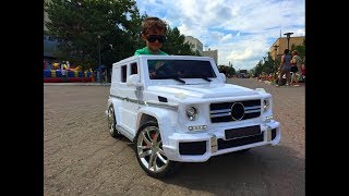 VLOG #4 Катаемся на машинке для детей,Прыгаем на детском батуте.Walking drive cars for kids