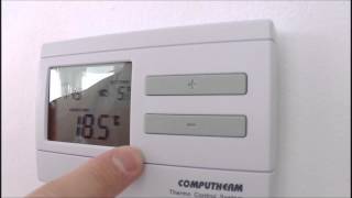 Setarea manuala a cronotermostatului