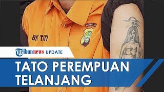 Penampakan Tato Perempuan Telanjang di Lengan Kiri Husein Alatas, Pelaku Pencabulan Pasien di Bekasi
