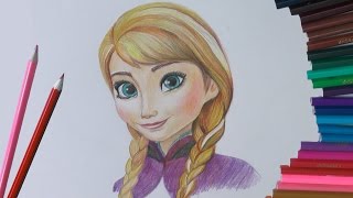 Уроки рисования. Как нарисовать АННУ из " Холодное сердце" how to draw Anna from Frozen | Art School