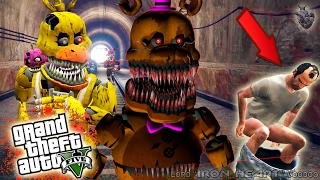 ГТА 5 МОДЫ! КАК ТРЕВОР БОИТСЯ АНИМАТРОНИКОВ FIVE NIGHTS AT FREDDY'S! ОБЗОР МОДОВ GTA V! GTA 5 MODS