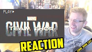 Captain America Civil War Team Thor Reaction