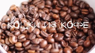 ♡DIY♡ Кошки из кофе. Поделки из кофейных зерен.