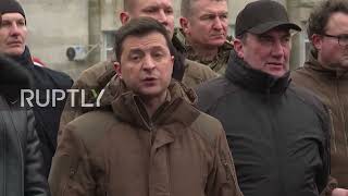 Ukraine: Zelensky appeals for information on '100-percent chance' of invasion'