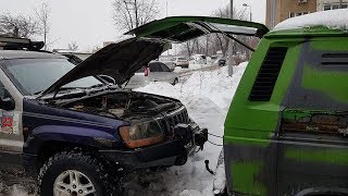 Ледяной дождь заставил заводить ЗЕЛЕНУЮ МЕЧТУ Киев 07,03,2018
