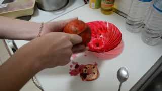 Как почистить очистить гранат за 5 сек / How to clean and cook pomegranate for 5 sec