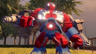 LEGO Marvel's Avengers - Detroit Steel Unlock Location + Free Roam (Character Showcase)