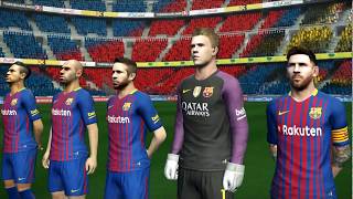 PES 2013 PATCH 2018 NEW KITS BARCELONA VS REAL MADRID