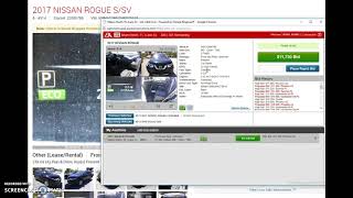 Nissan Rogue на аукционе в IAAI