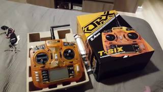 Orange T-six with problem on display