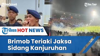 Puluhan Brimob Teriak teriak saat Komandannya Disidang Kasus Tragedi Kanjuruhan