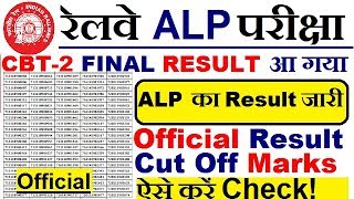 RRB ALP CBT-2 RESULT OFFICIAL | CHECK SCORE CARD AND CUTOFF MARKS OFFICIAL