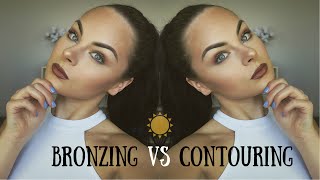 Bronzing vs Contouring Demo ♡ What's the Difference?