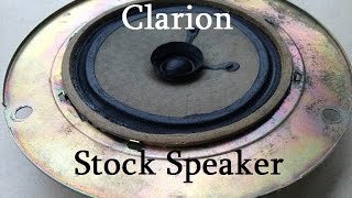 Clarion 090-0081-71 Car Stock Speaker Sound Test