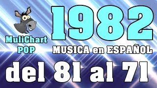 Música EN ESPAÑOL 1982 - 01 de 08 (Ranking MuliChart POP)