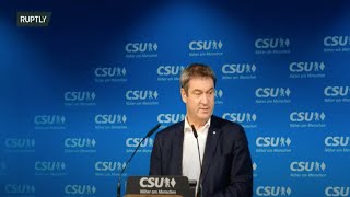 LIVE: CSU chairman Soder holds press conference day after coalition talks meeting with Greens