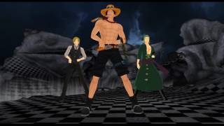 [MMD] One Piece (Ace, Zoro, Sanji) - Young