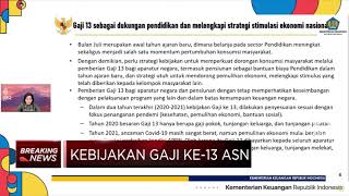 Kementerian Keuangan Umumkan Gaji Ke-13 Bagi ASN
