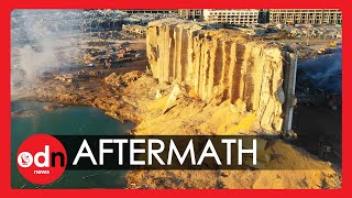 Beirut Blast: Aerial Footage Shows Scale of Destruction in Lebanon’s Capital