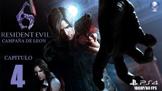 Resident Evil 6 (Gameplay en Español, Ps4, 1080P/60Fps) Campaña de Leon Capitulo 4