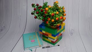 Ваза для цветов из LEGO | Поделки из лего своими руками | DIY из LEGO