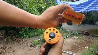AKS METAL DETECTOR. Test the depth of gold in a pond at a depth of 5.5 meters