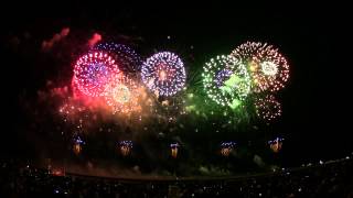 2012.7.21　能代の花火　「フィナーレ、フルワイドスターマイン」