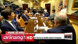 U.S. Senate minority leader invites Trump to testify on Capitol Hill