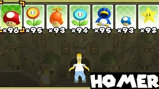 PLAY AS HOMER SIMPSON IN NSMBW!!!
