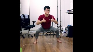 2 Minutes 2x Shoulder Width Horse Riding Stance | Prerequisite for Side Splits Isometric Stretching