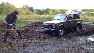 НИВА 21214М.+Лебедка рычажная GLA-A 1800.Тест