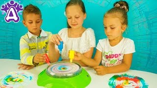 Машина для рисования в стиле Поп Арт Видео Новые игры Для детей Spinning ART machine Kids toys