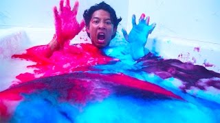 MAGIC SNOW CONE BATH TUB CHALLENGE!!!
