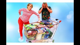 Квест Челлендж для родителей Беременная Мама в МАГАЗИНЕ Николь и Алиса  Challenge Pregnant Mom