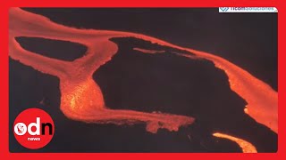 Streams of LAVA Continue to Flow from La Palma Volcano