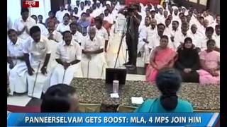 Panneerselvam gets boost as MLA, 4 MPs join him