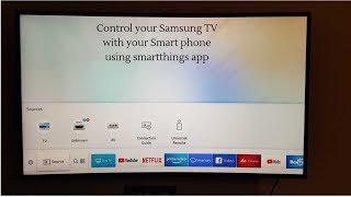 (Hindi) How to control Samsung smart TV with your phone using SmartThings app.